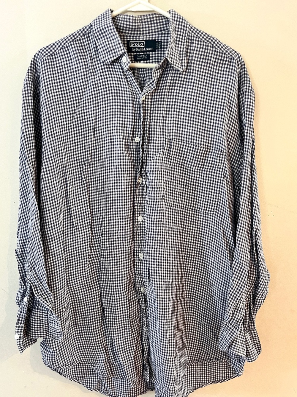 Vintage Polo Ralph Lauren Linen long sleeve shirt, Men's XL